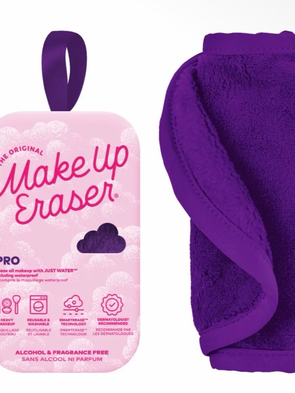 MakeUp Eraser Pro Makeup Remover Cloth Queen Purple